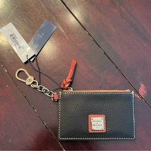 Pebble Grain zip top card case